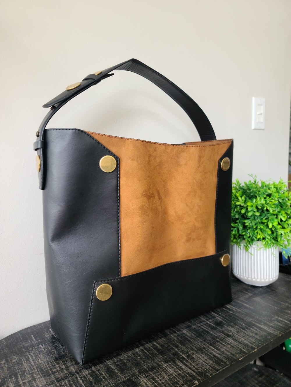 Stella McCartney Two-Tone Stella Popper Bucket Bag - Picture 4 of 13